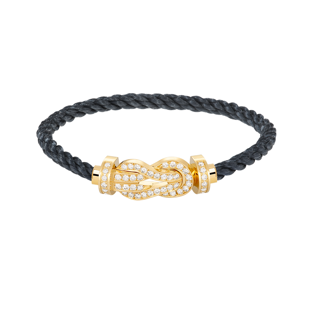 ¡®Imperial¡¯CHANCE LARGE 8 FIGURE BUCKLE FULLDIAMOND BRACELET GOLD