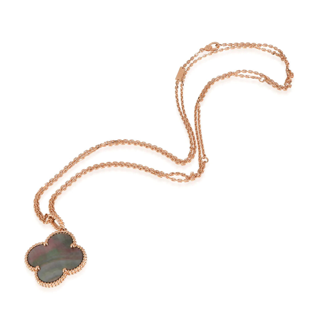 ¡®Imperial¡¯CLOVER 25MM GOLD DARK MOP BIG CLOVER NECKLACE