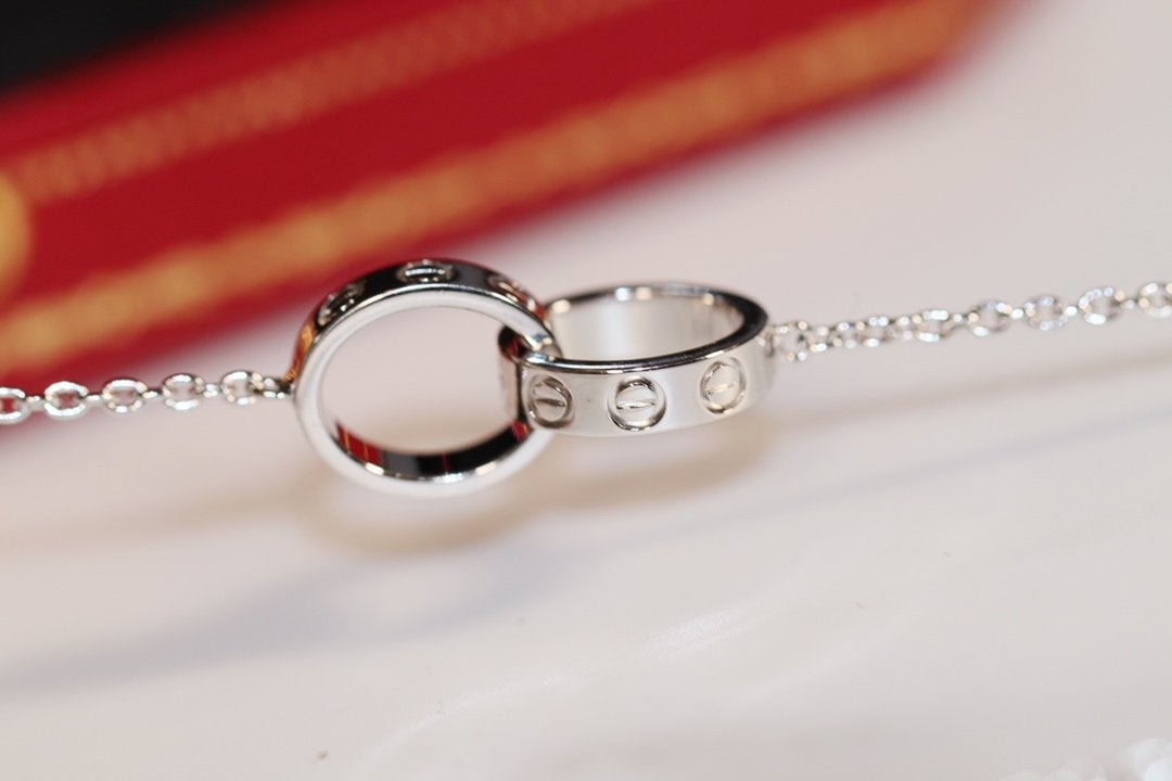 ¡®Imperial¡¯LOVE NECKLACE PINK GOLD AND SILVER