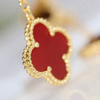 ¡®Imperial¡¯CLOVER  2 MOTIF  TIGER EYE CARNELIAN EARRINGS