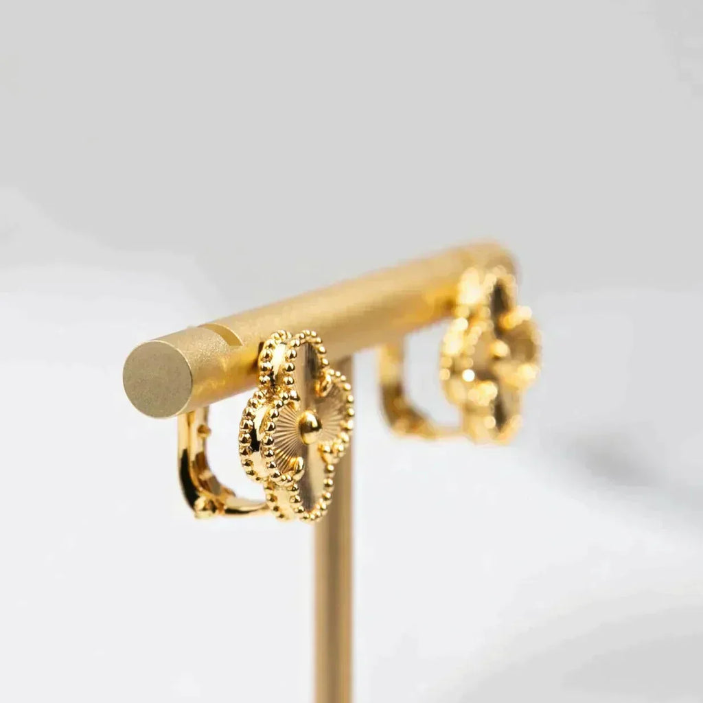 ¡®Imperial¡¯CLOVER MEDIUM 1 MOTIFS LASER EARRINGS