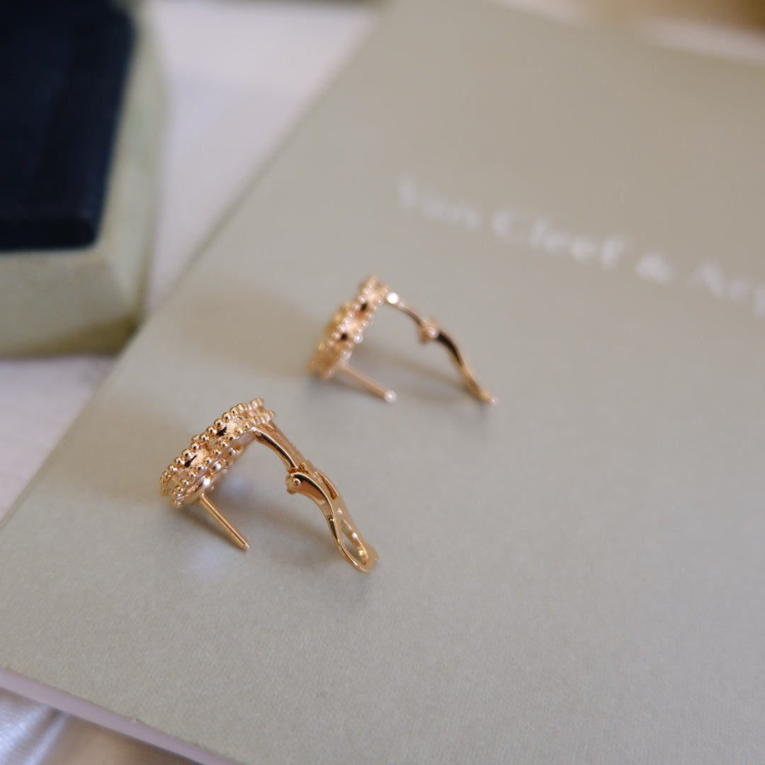 ¡®Imperial¡¯LUCKY PINK GOLD WHITE MOP EARRINGS