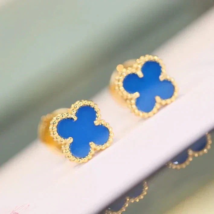 ¡®Imperial¡¯CLOVER MINI 9.5MM TURQUOISE EARRINGS
