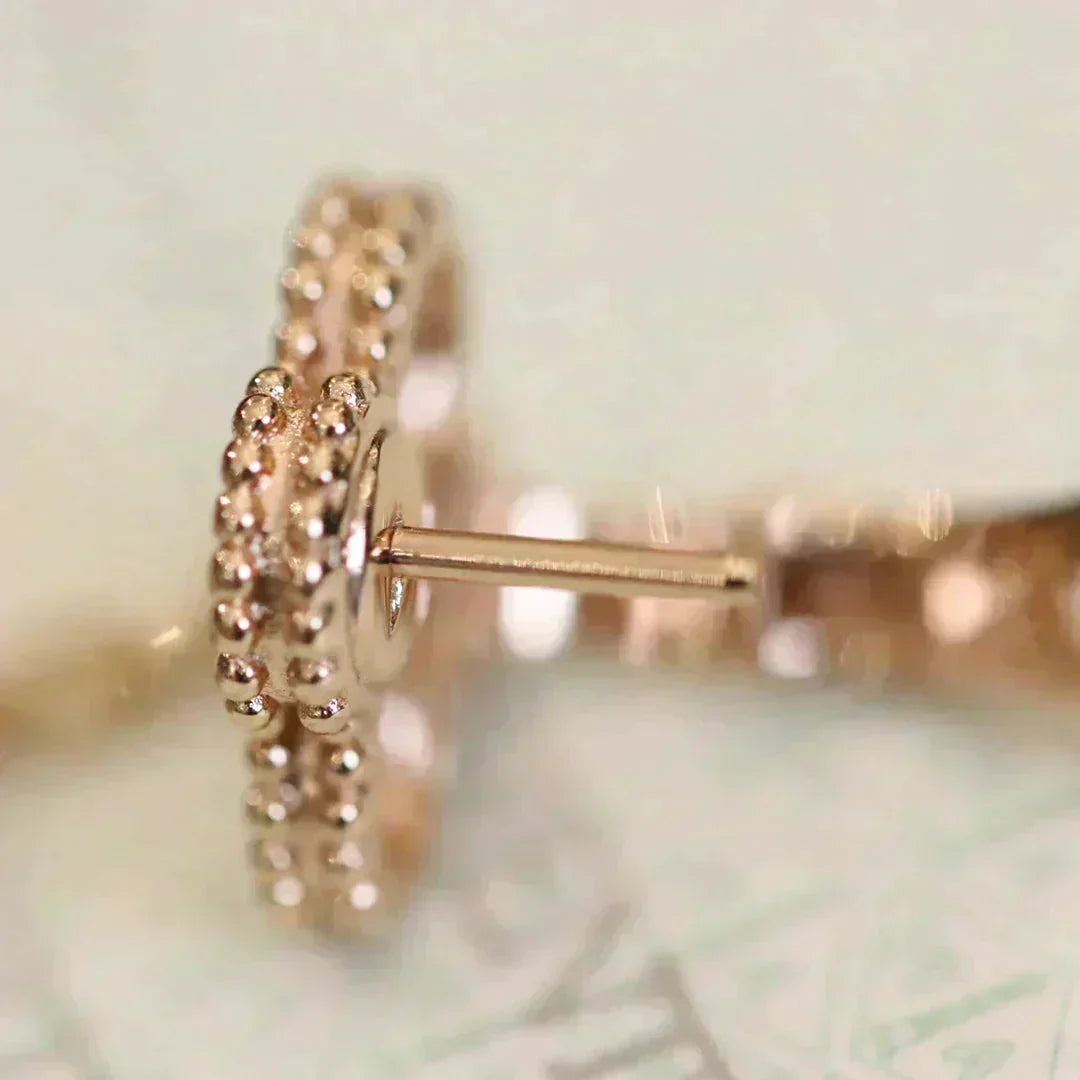 ¡®Imperial¡¯CLOVER MEDIUM 1 MOTIFS FUll DIAMOND EARRINGS