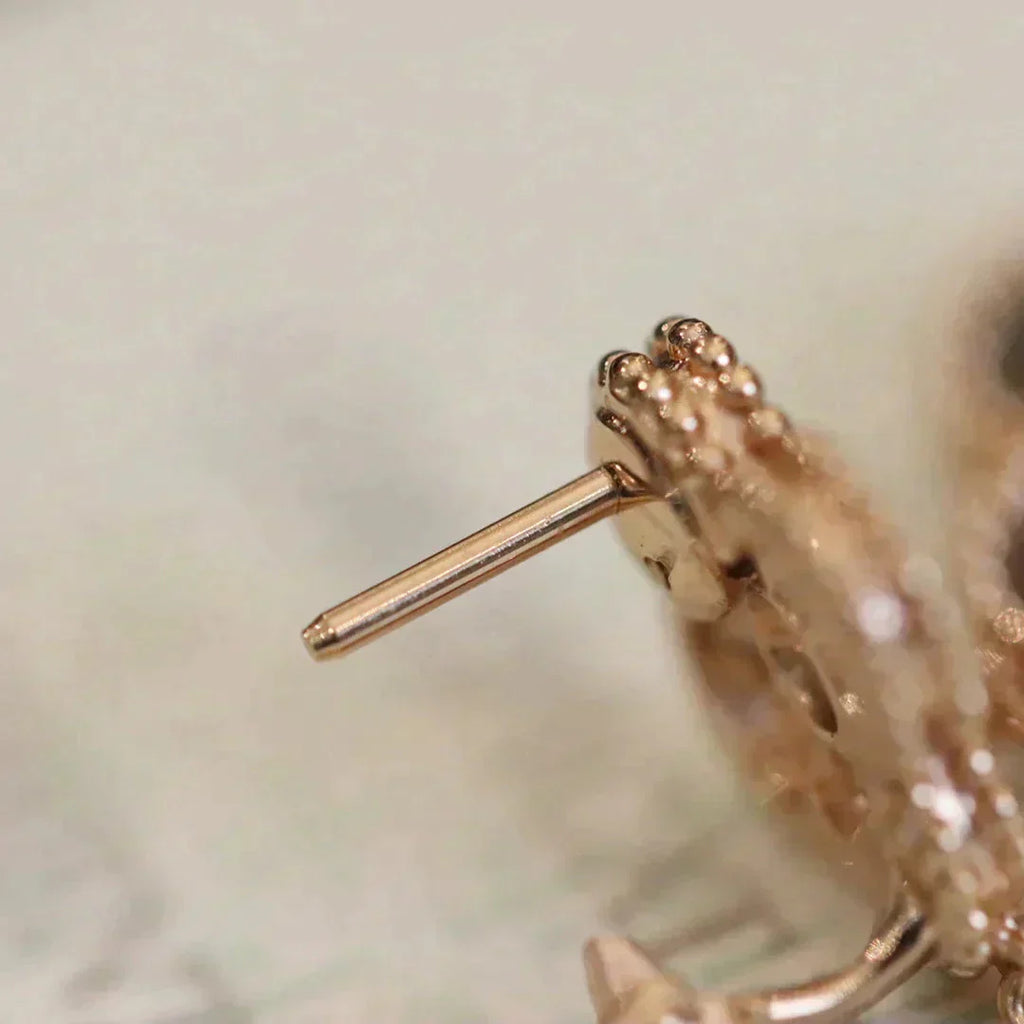 ¡®Imperial¡¯CLOVER MEDIUM 1 MOTIFS FUll DIAMOND EARRINGS