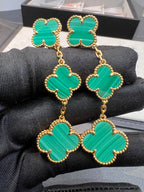 ¡®Imperial¡¯CLOVER MALACHITE 3 MOTIFS GOLD
