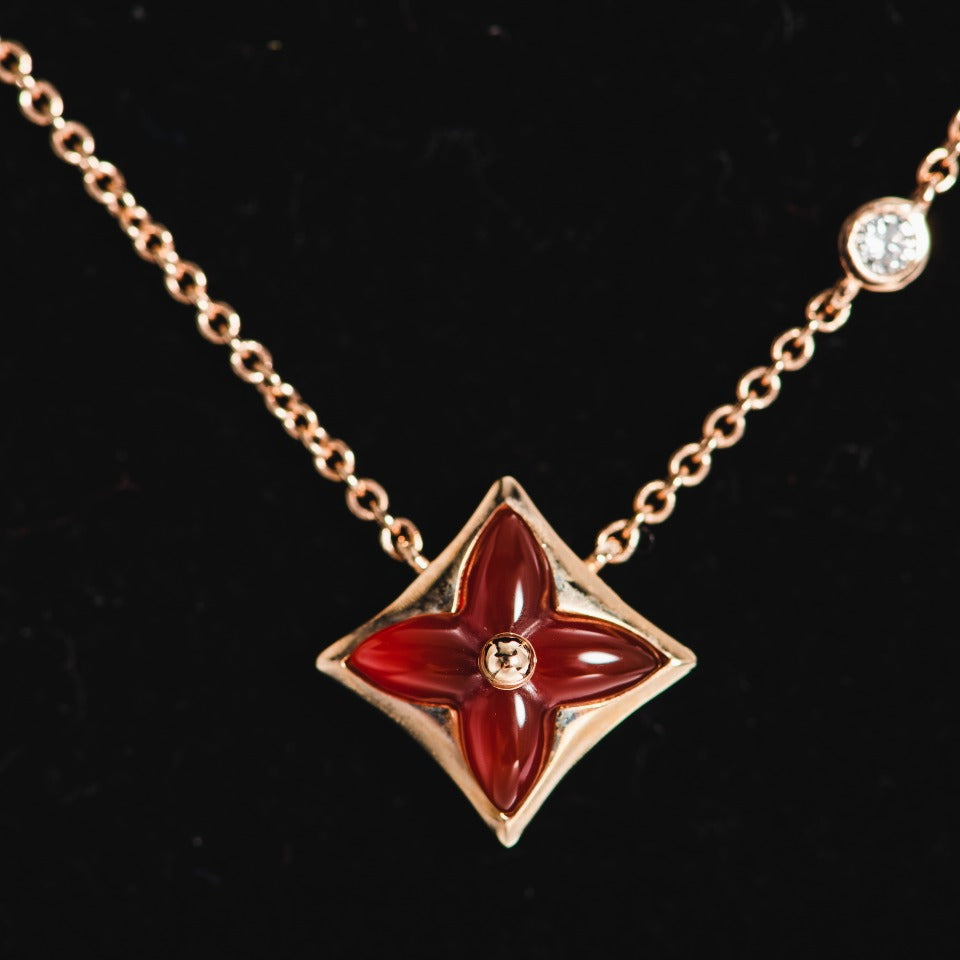 ¡®Imperial¡¯STAR NECKLACE PINK GOLD 1 DIAMOND