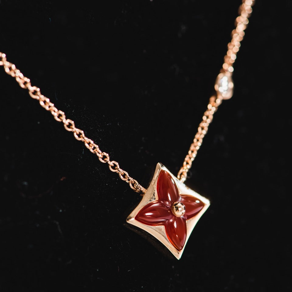 ¡®Imperial¡¯STAR NECKLACE PINK GOLD 1 DIAMOND