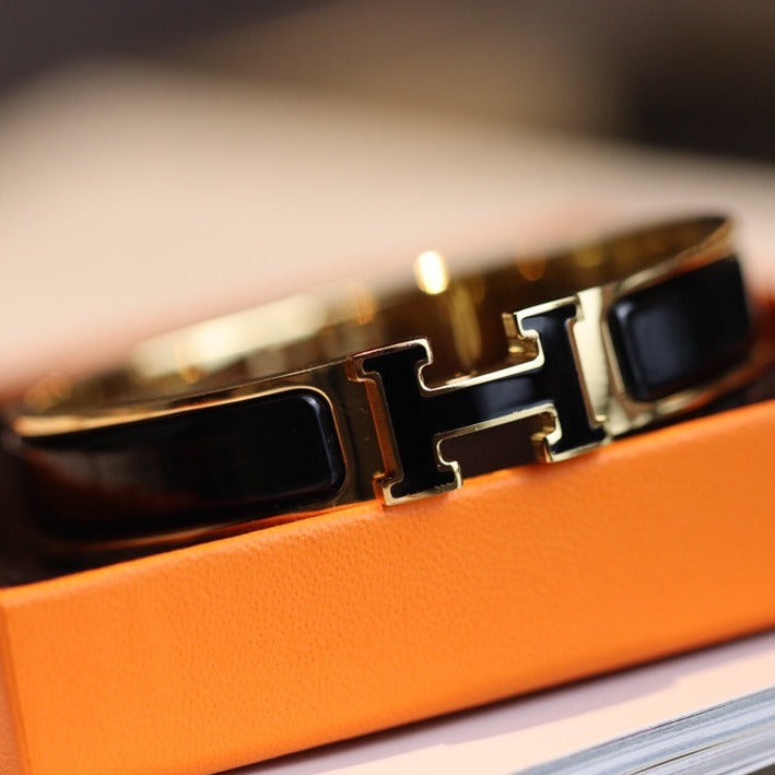 ¡®Imperial¡¯H BRACELET 12MM GOLD