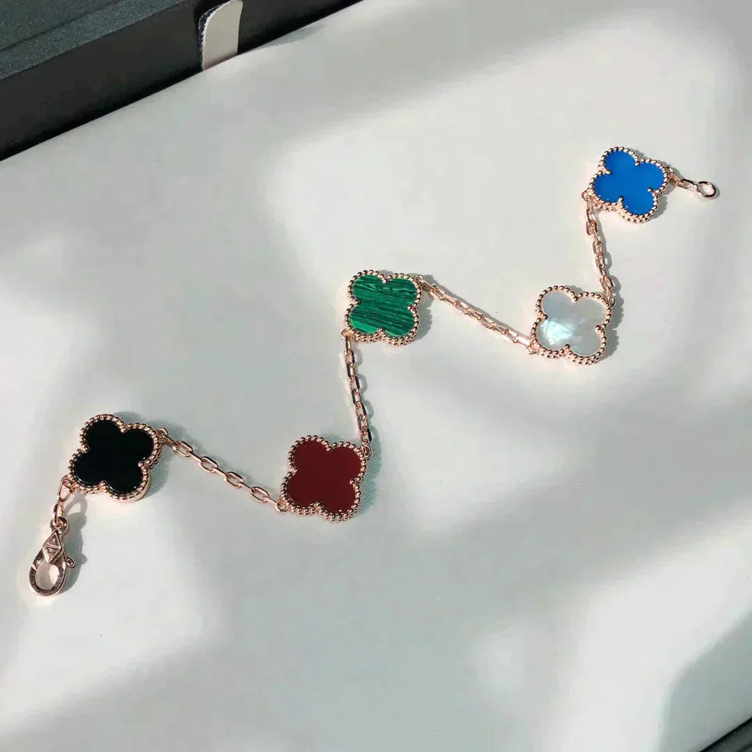 [Imperial]New CLOVER 5 MOTIFS MULTICOLOR BRACELET