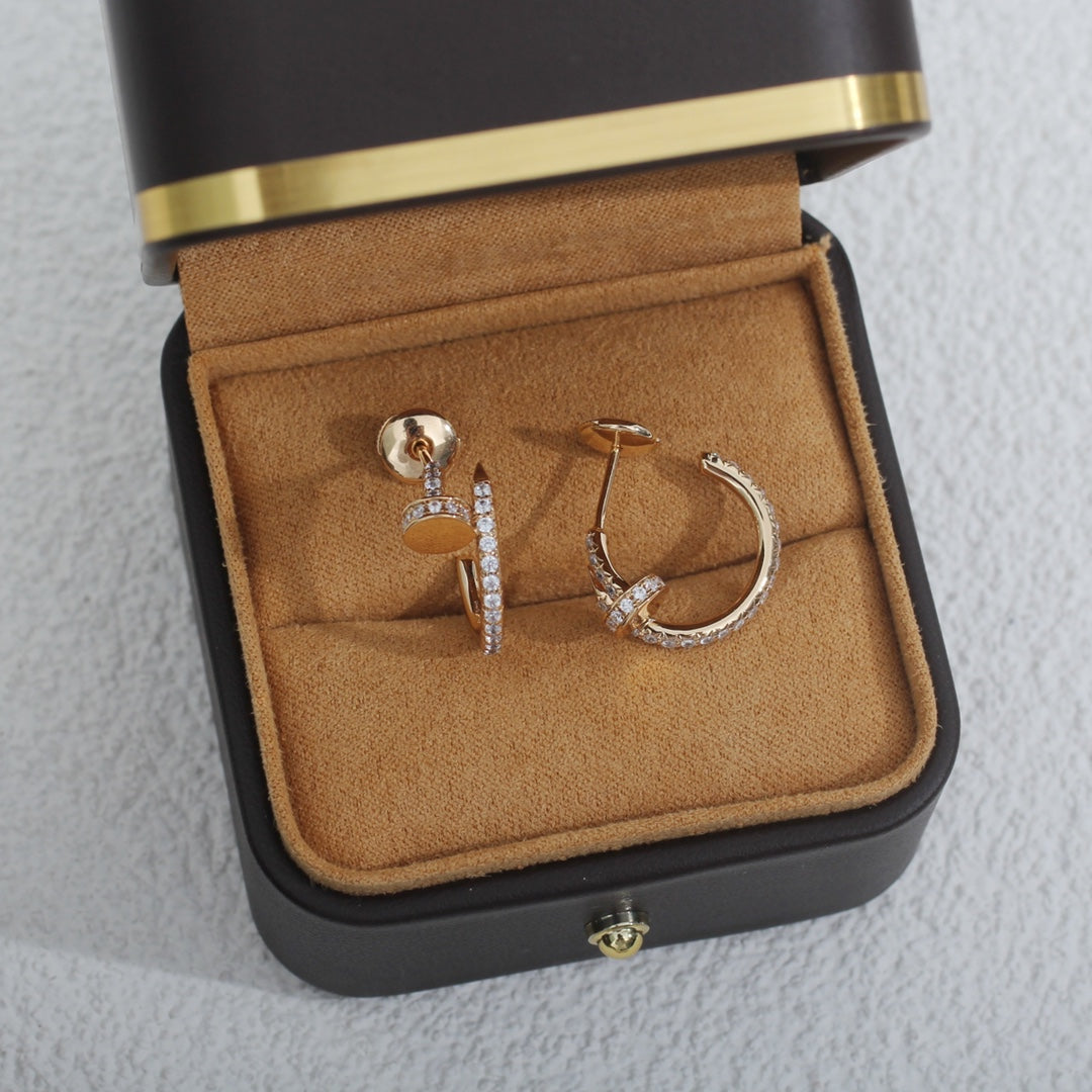 ¡®Imperial¡¯JUSTE EARRINGS 12.75MM PINK GOLD DIAMOND