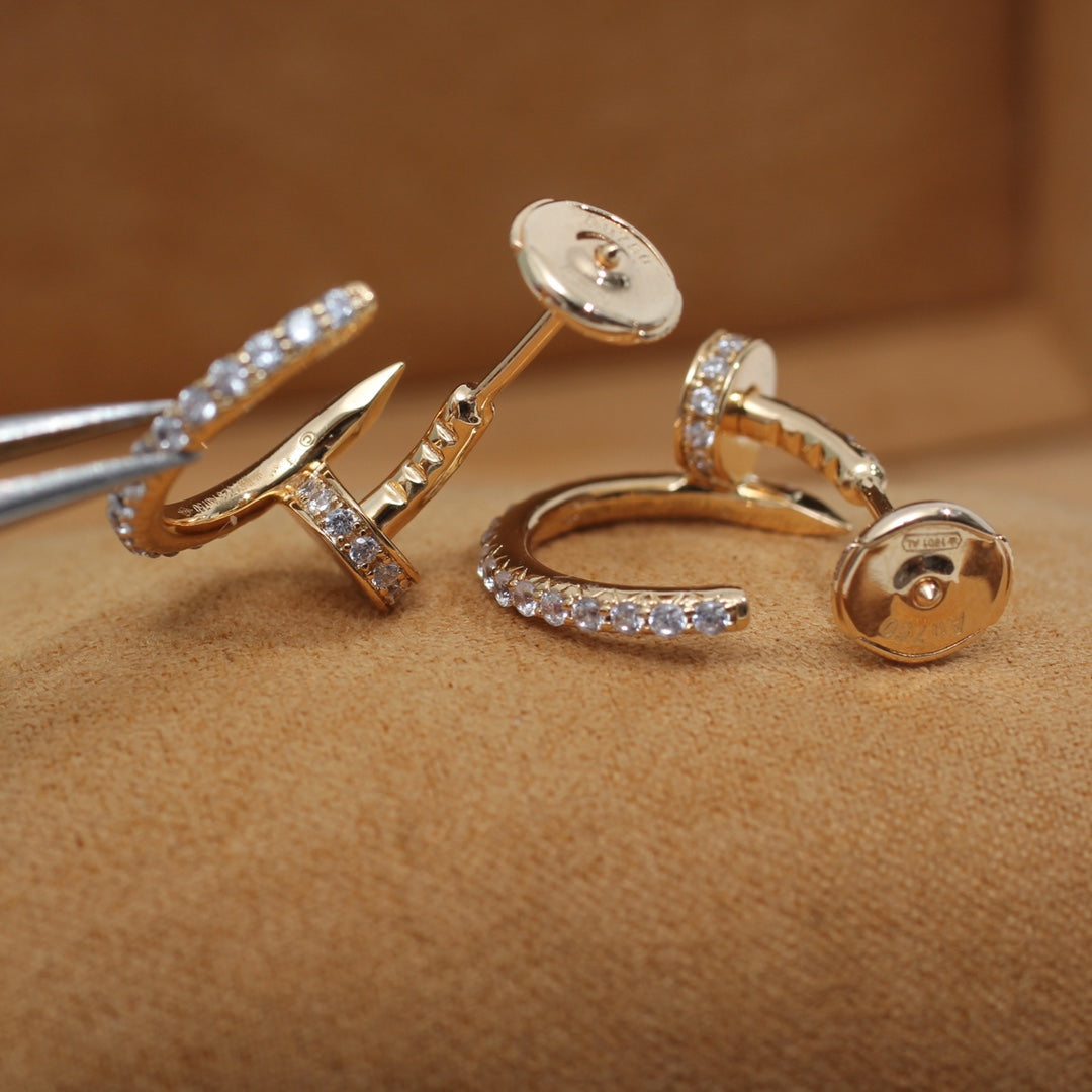 ¡®Imperial¡¯JUSTE EARRINGS 12.75MM PINK GOLD DIAMOND