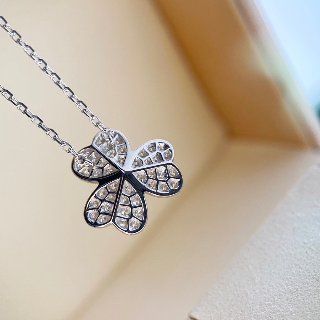 ¡®Imperial¡¯CLOVER DIAMOND NECKLACE SILVER