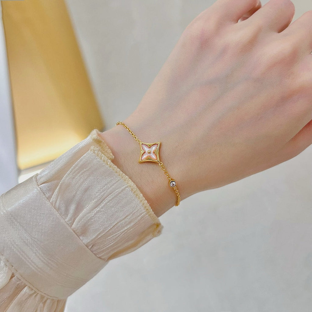 ¡®Imperial¡¯STAR 1 DIAMOND PINK GOLD BRACELET