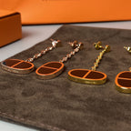 ¡®Imperial¡¯CHAINE VERSO BLACK CERAMIC EARRINGS