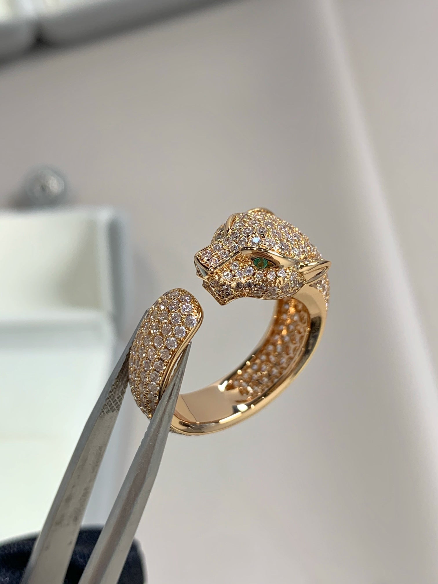 ¡®Imperial¡¯PANTHERE PINK GOLD DIAMOND RING