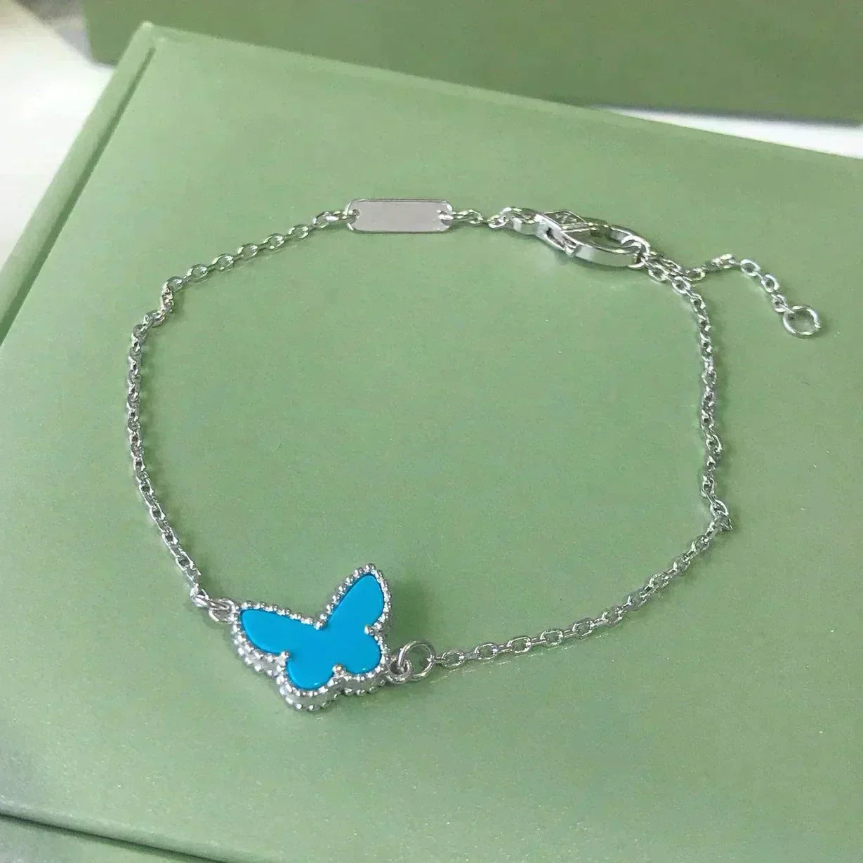¡®Imperial¡¯BUTTERFLY TURQUOISE BUTTERFLY BRACELET SILVER