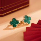 ¡®Imperial¡¯CLOVER MEDIUM 1 MOTIFS MALACHITE  EARRINGS