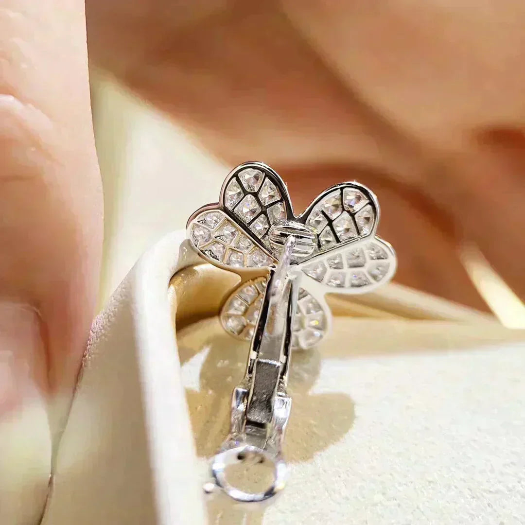¡®Imperial¡¯CLOVER COMOS DIAMOND EARRINGS SILVER