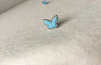 ¡®Imperial¡¯BUTTERFLY TURQUOISE EARRINGS SILVER