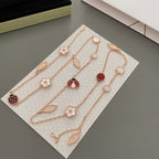 ¡®Imperial¡¯LUCKY SPRING 15 MOTIFS ROSE GOLD NECKLACE