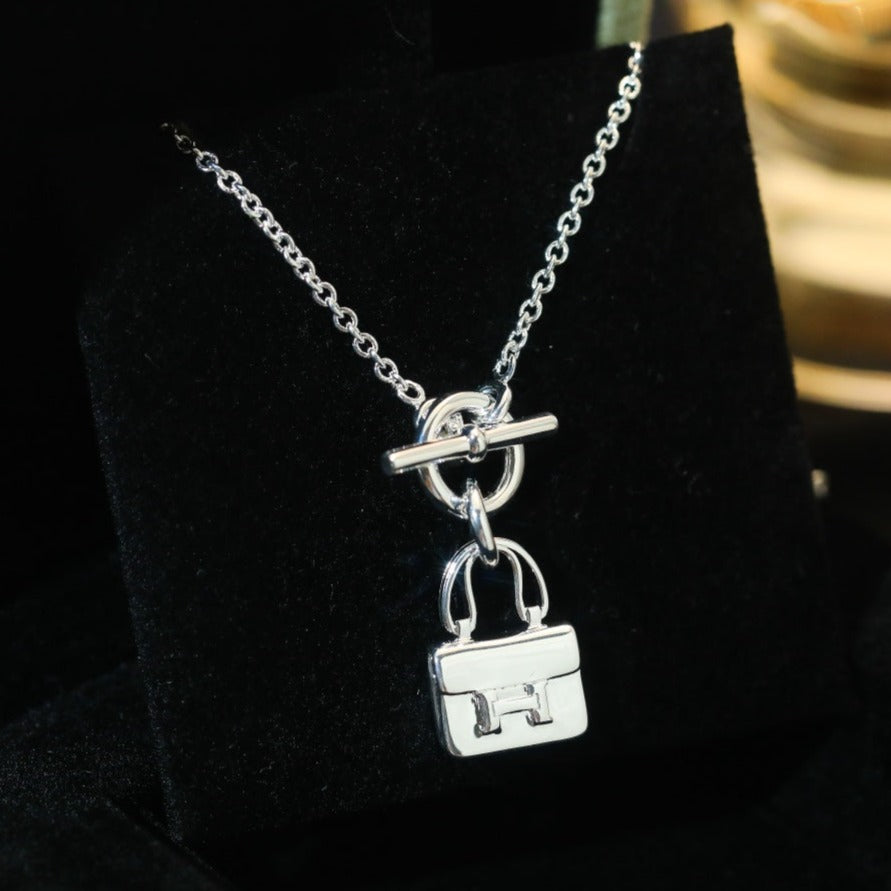 ¡®Imperial¡¯POP H PEDANT SILVER NECKLACE