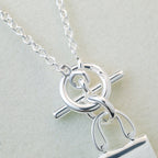 ¡®Imperial¡¯POP H PEDANT SILVER NECKLACE