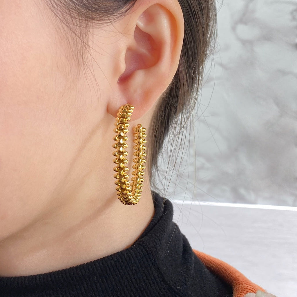 ¡®Imperial¡¯CLASH LARGE HOOP EARRINGS