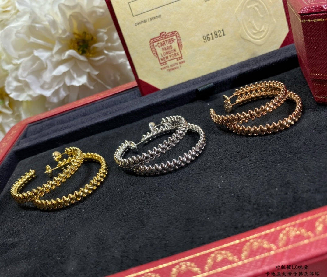 ¡®Imperial¡¯CLASH LARGE HOOP EARRINGS