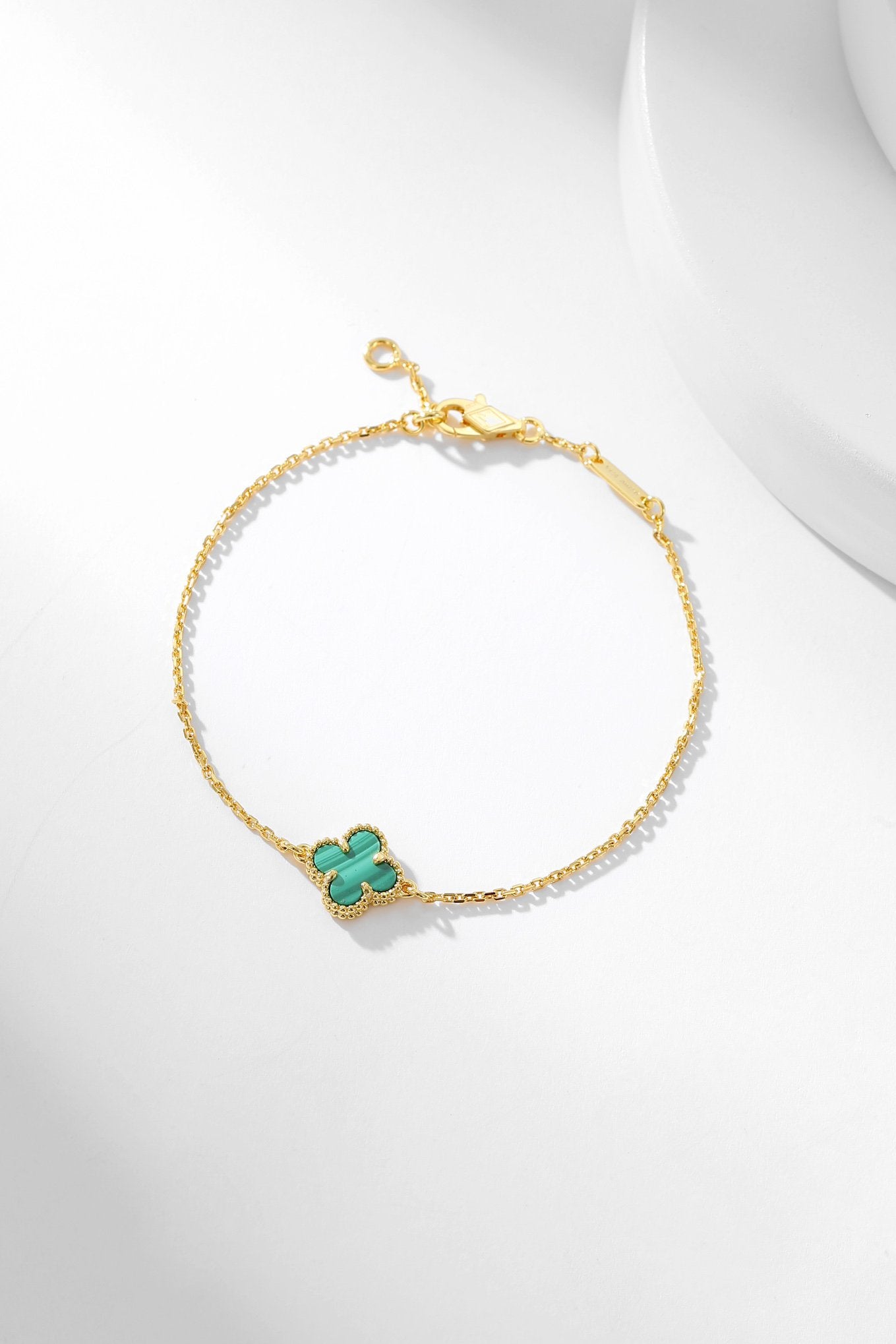 ¡®Imperial¡¯CLOVER BRACELET MALACHITE 1 MOTIF