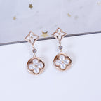 ¡®Imperial¡¯STAR AND SUN PINK GOLD MOP DROP EARRINGS