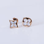¡®Imperial¡¯STAR AND SUN PINK GOLD MOP STUD EARRINGS
