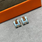 ¡®Imperial¡¯POP H SKY BLUE STUD EARRINGS
