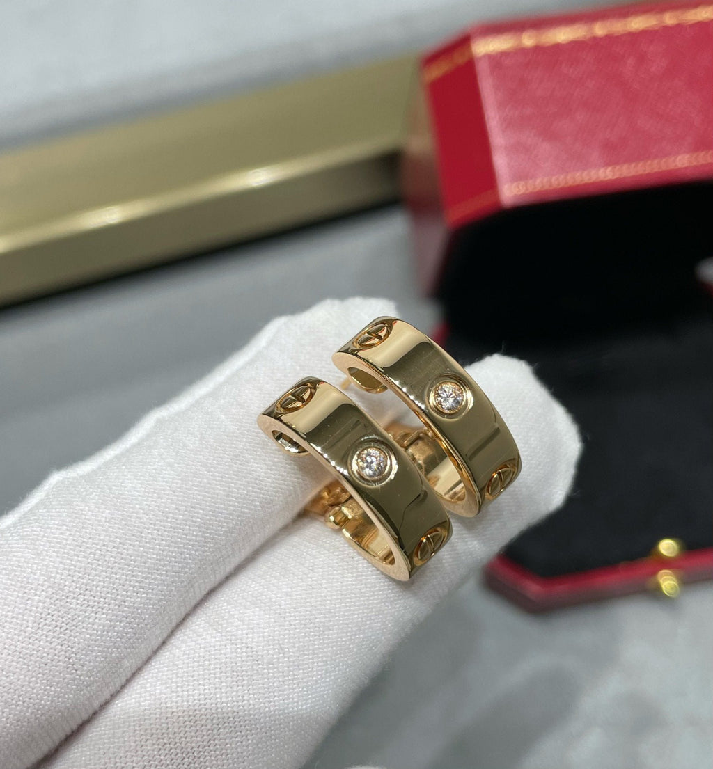 ¡®Imperial¡¯LOVE 5.5MM 1 DIAMOND EARRINGS