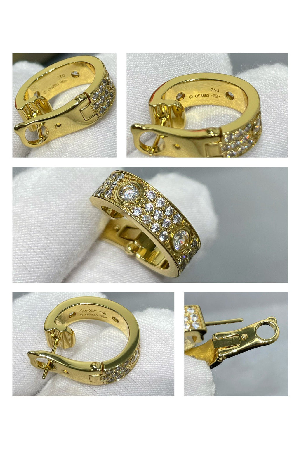 ¡®Imperial¡¯LOVE 5.5MM DIAMOND PAVED EARRINGS