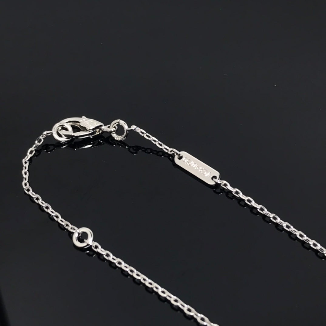 ¡®Imperial¡¯CLOVER PIETERSITE SILVER LONG NECKLACE