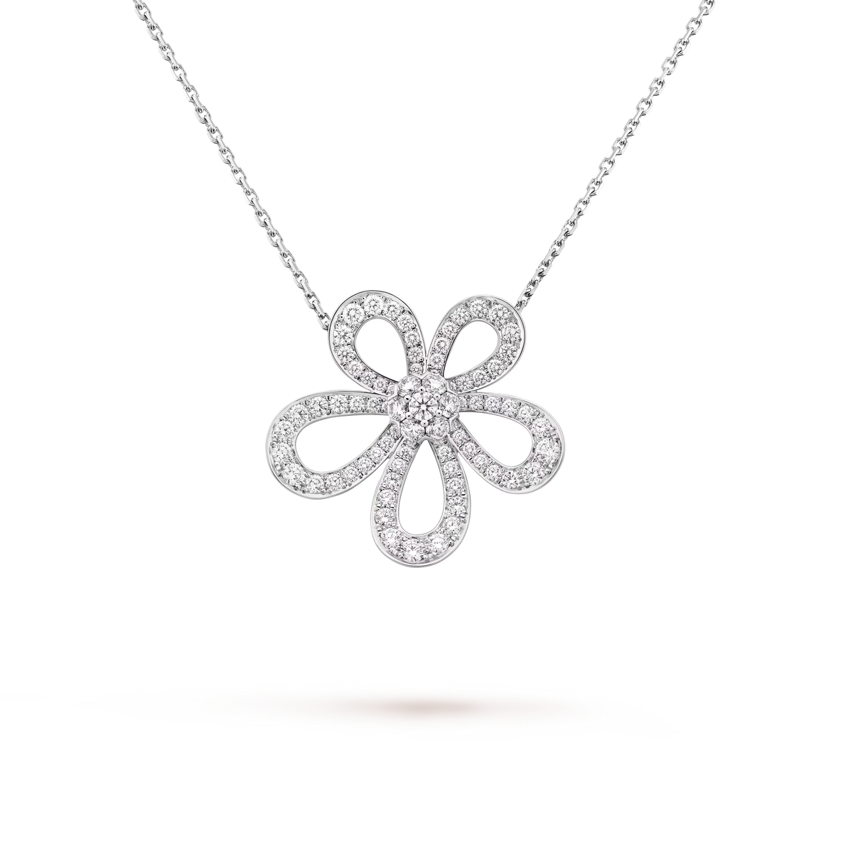 [Imperial] FRIVOLE ROSÉGOLD BLUMEN-DIAMANT-HALSKETTE