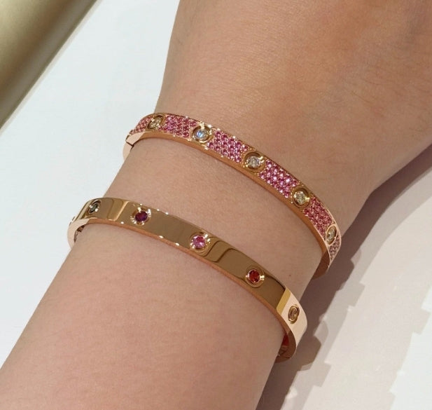 [Imperial] 26 NEW EXCLUSIVE LOVE BRACELETS 6.1MM DIAMOND-PAVED 10 BIG DIAMONDS