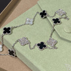[Imperial] CLOVER 20 MOTIVE MALACHIT DIAMANTENKETTE