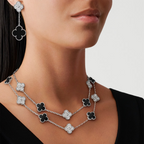 [Imperial] CLOVER 20 MOTIVE MALACHIT DIAMANTENKETTE