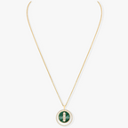 [Imperial] MOVE 3 DIAMOND MALACHITE GOLD DIAMOND NECKLACE