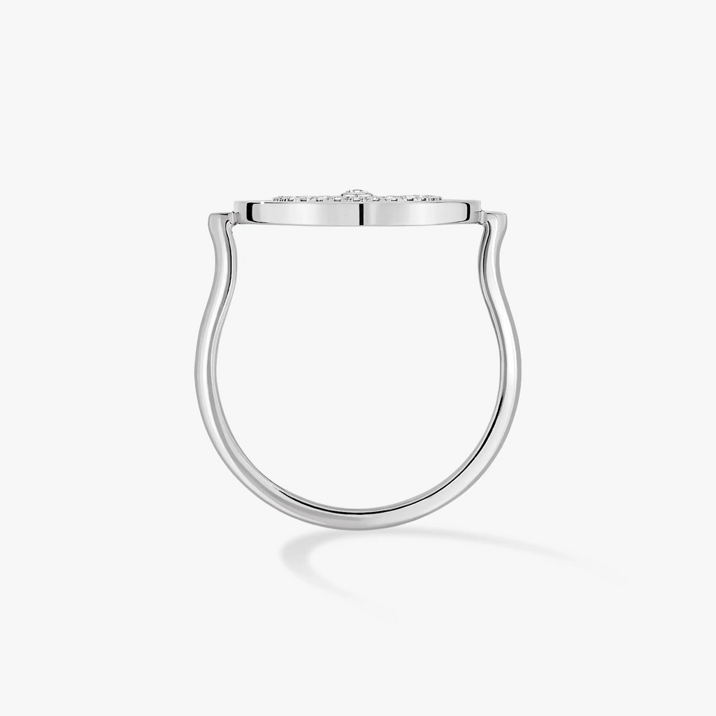 [Imperial] MOVE PAVED SILVER DIAMOND RING