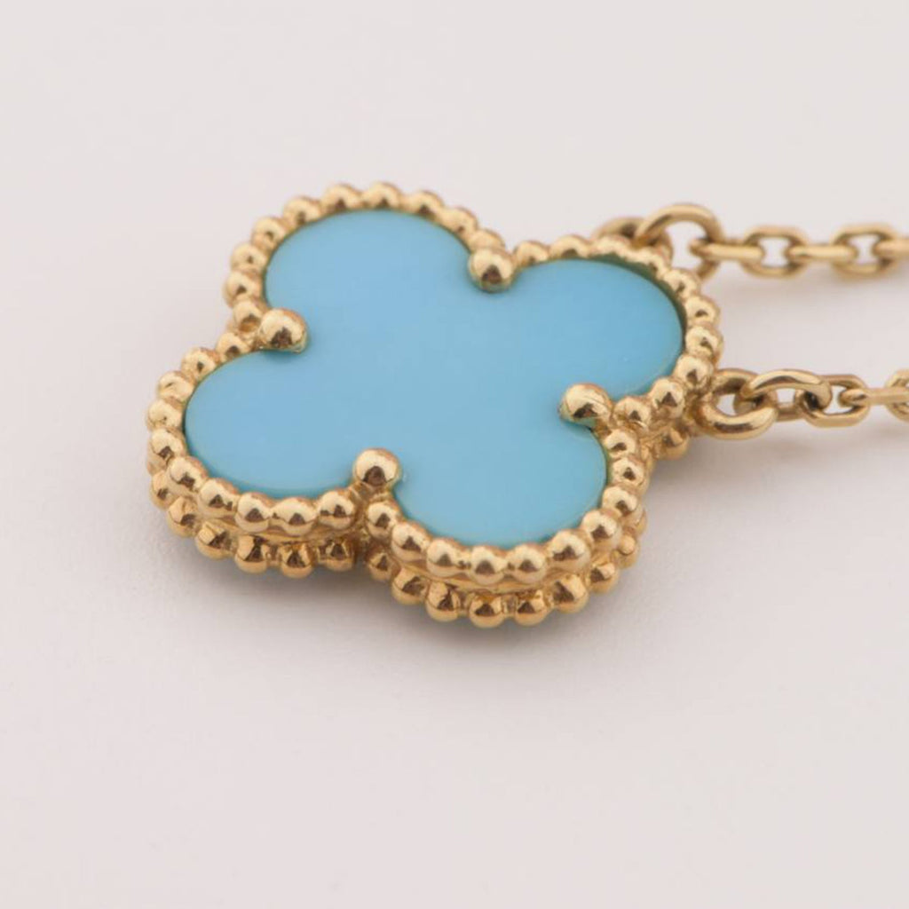 ¡®Imperial¡¯CLOVER 15MM VINTAGE TURQUOISE NECKLACE