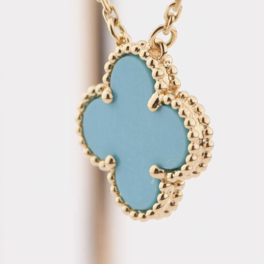 ¡®Imperial¡¯CLOVER 15MM VINTAGE TURQUOISE NECKLACE