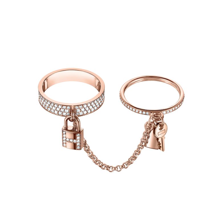 ¡®Imperial¡¯HM KELLY CLOCHETTE DOUBLE RING IN  WITH DIAMONDS