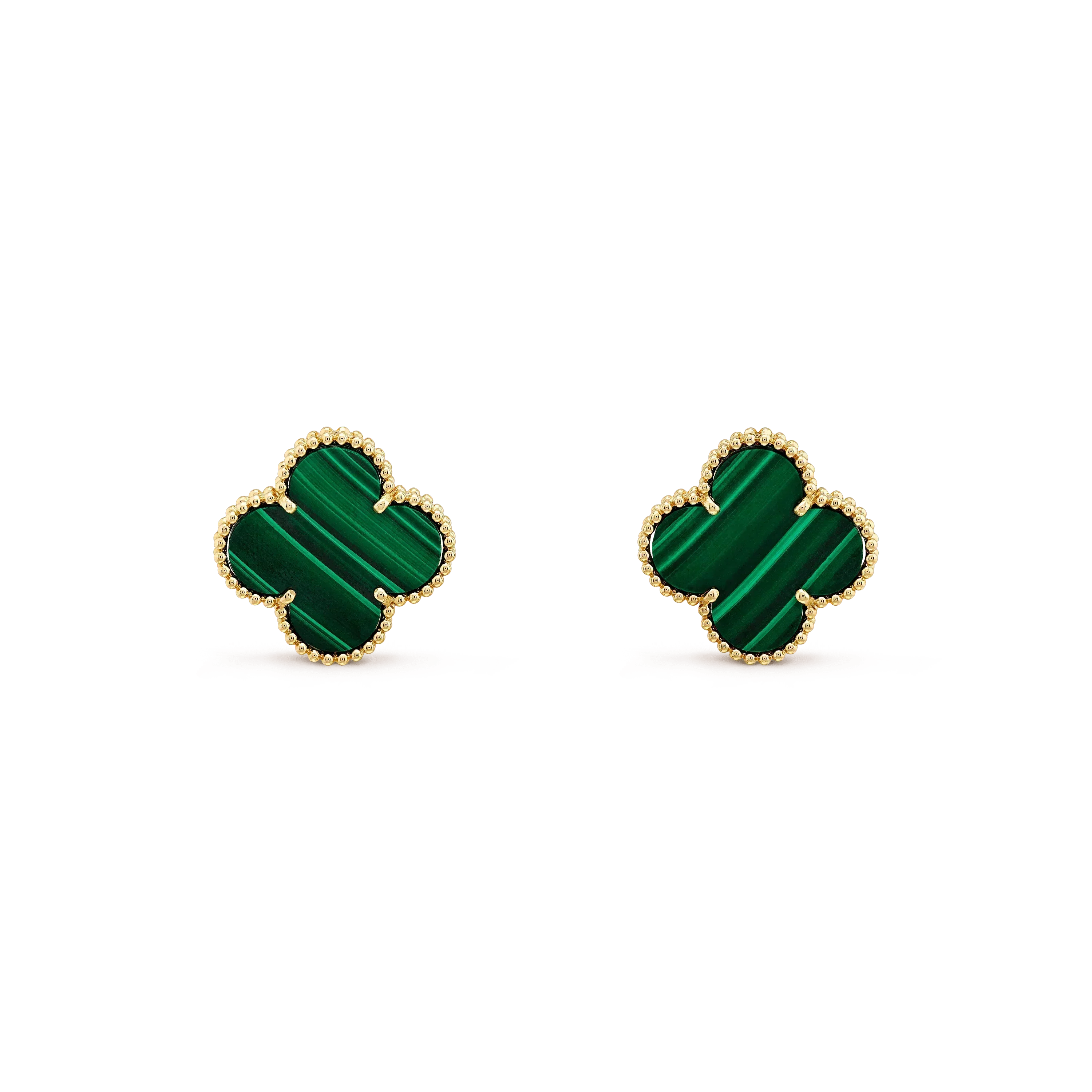 ¡®Imperial¡¯CLOVER MINI 9.5MM MALACHITE  EARRINGS