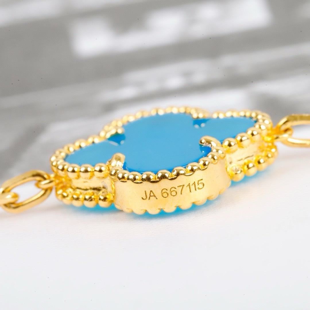 ¡®Imperial¡¯CLOVER 5 MOTIFS TURQUOISE BRACELET