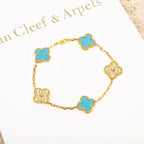 [Imperial]New  CLOVER 5 MOTIF TURQUOISE BRACELET COLLECTION