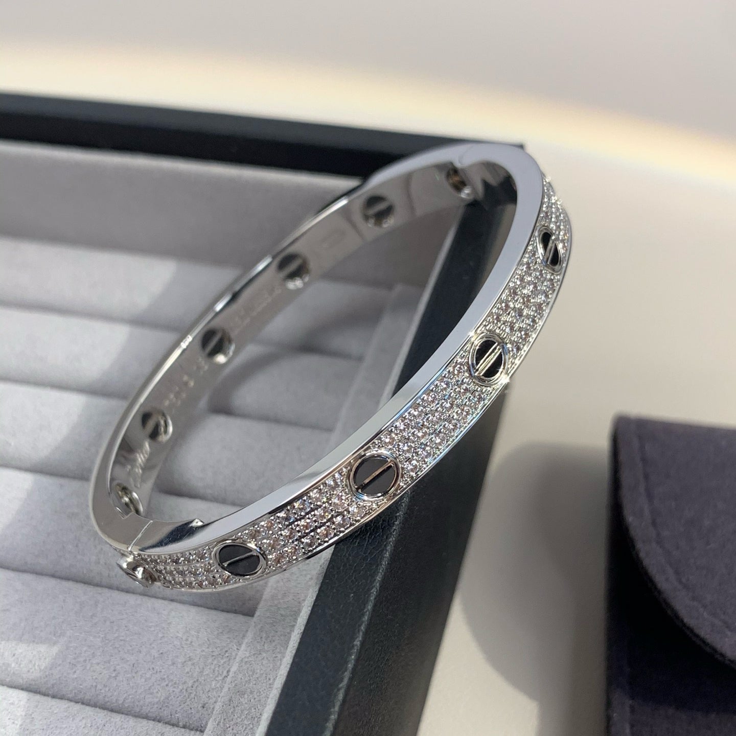 ¡®Imperial¡¯LOVE BRACELET 6.1MM DIAMOND-PAVED CERAMIC