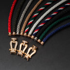 ¡®Imperial¡¯FORCE LARGE HORSESHOE HALF DIAMOND BRACELET ROSE GOLD